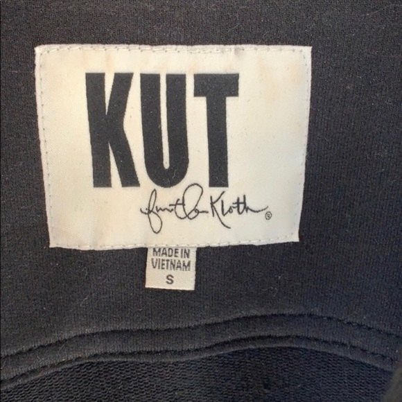 KUT FROM THE KLOTH RUFFLED MID JACKET BLACK SIZE SMALL - Picture 7 of 8